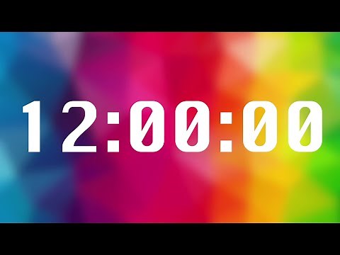 12 Hour Countdown Timer with Alarm ⏰