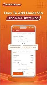 How to Add Funds via the ICICI Direct App