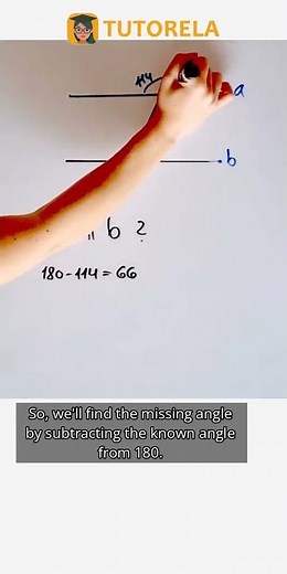 Are These Lines Parallel? Solving with Angles 114° and 58° #Math #ParallelAndPerpendicularLines
