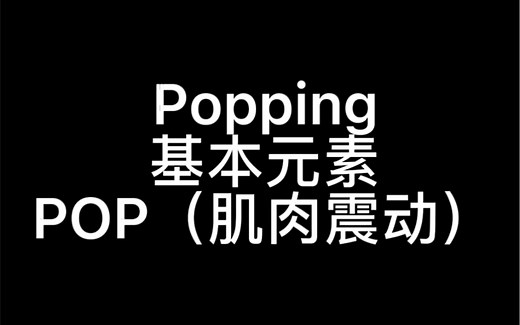【从0开始】POPPING--POP教学详解