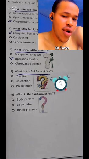 Medical Abbreviations Quiz #everyone #reelschallenge #ScienceStudy #learning #StudySmart #reelsvideoシ #viralreels #reelsfypシ #education #QuizChallenge #questionandanswer | Chukwu Sunday FearGod 1