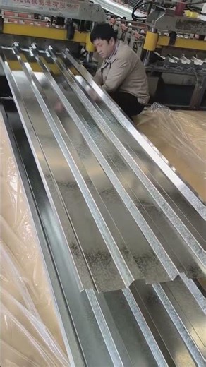 IBR Roofing Sheet Roll Forming | Strong & Durable Steel Roof #factoryproducts #roofinginnovation