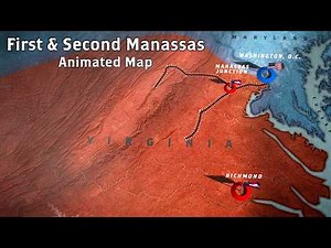 The Battles for Manassas: First and Second Bull Run | Animated Battle Map