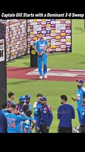 Shubman Gill Era Begins! India Completes a Dominant 3-0 Sweep 🇮🇳💙 #shubmangill #cricket