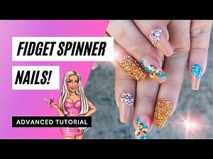 How To Make Fidget Spinner Acrylic Nails