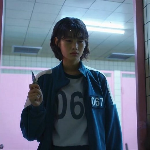 Player 067 learned the next game, but soldier missed her | Squid Game S1 | #shorts