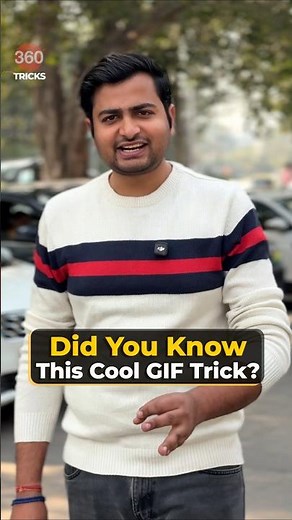 Did you know this cool GIF trick #shorts #whatsapp #instagram #gif #sticker #tipsandtricks #howto