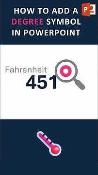How to add a Degree Symbol in PowerPoint #powerpointtips #tutorialshorts