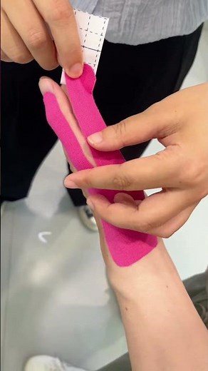 How to tape a thumb with tendonitis?