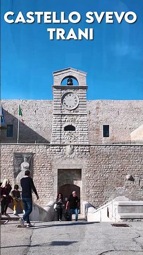 TRANI CASTLE 4K Walking Tour | The Medieval Swabian Fortress by the Sea #travel #trani #puglia