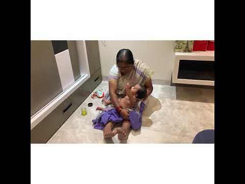 Night massage routine for new born baby for beginners