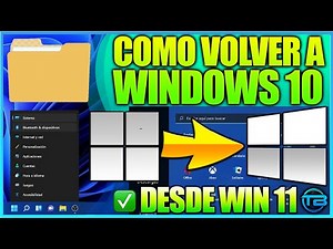 Como VOLVER de WINDOWS 11 a WINDOWS 10 - Tutorial bien explicado y Paso a Paso.