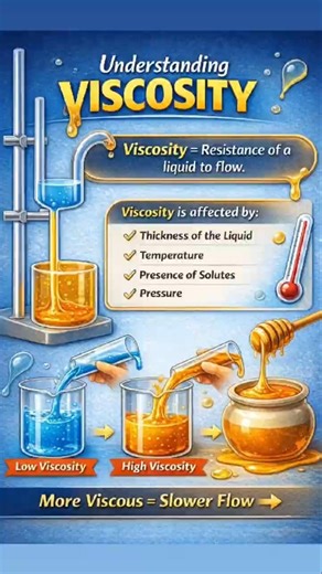 What is viscosity and Howe to check viscosity #chemist #chemistry #chemical #study #viralreels