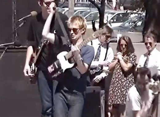 Radiohead Community on Instagram: "Ripcord April 3, 1995 - Radiohead playing a free show at Justin Herman Plaza in San Francisco. Fresh off The Bends, their songs carried through the streets, raw and unforgettable."