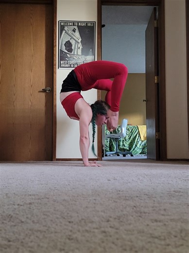 It's a long journey to get to the life of our dreams. I've given up more times than I can count. But for some reason I keep coming back, and this time I hope to stay. #circusartist #contortion #handstand #circustraining #flexibility