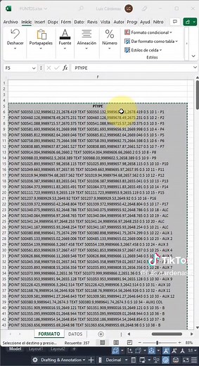 Insertar puntos de EXCEL a AUTOCAD fácilmente