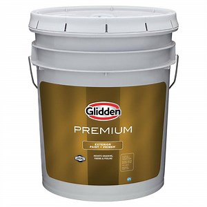 Glidden Premium 5 gal. Flat Base 3 Latex Exterior Paint GL6113-05