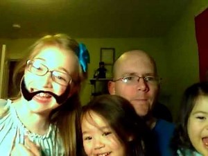 Kids discover the webcam