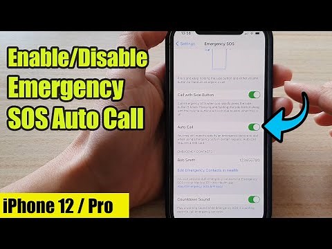 iPhone 12: How to Enable/Disable Emergency SOS Auto Call