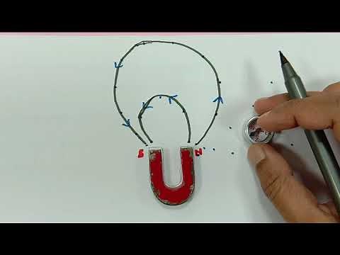 Plotting Magnetic field lines around U shaped magnet | Physics Demonstration