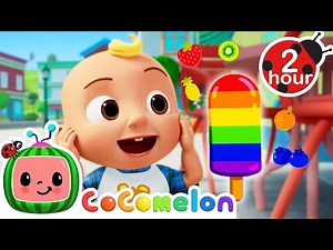 Yummy Rainbow Fruit Popsicles Song! 🌈| 2 HOURS | CoComelon Kids Songs & Nursery Rhymes
