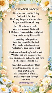 173K views · 1.5K reactions | Don’t ask if I’m okay | Love Our Angels | Facebook