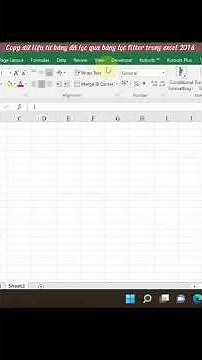 Cách copy dữ liệu từ bảng thường sang bảng đang filter trên excel