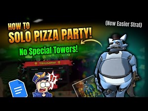 HOW TO SOLO PIZZA PARTY IN TDS EASY! (Best Strategy) Roblox