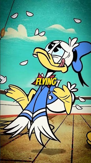 Donald Duck can NOT fly! #mickeymouse #disney #ducktales #cartoons