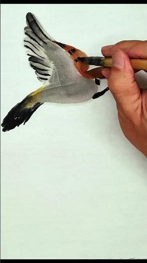 Easy Flying Sparrow Drawing Tutorial | Step by Step Bird Art for Beginners #FlyingBird