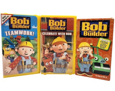 Bob the Builder VHS Lot Teamwork Celebrate With Bob Bonus Video Clamshells Set 45986241030| eBay