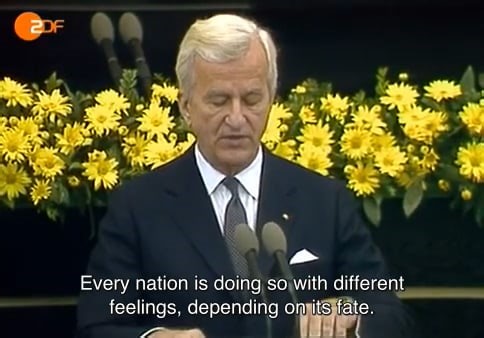 Rede des Bundespräsidenten Richard von Weizsäcker zum 08.05.1985 _ English subtitles (official translation)