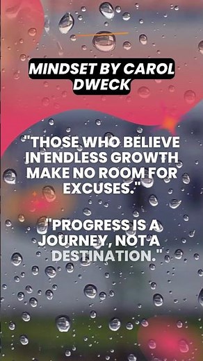 Mindset: Embrace Growth and Make Progress Your Journey | Carol Dweck’s Key Lessons