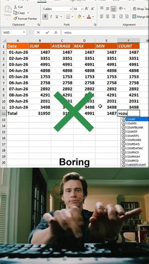 smart tricks Use Excel Formula in excel 😱 #excel #office #documents #shortsfeed #hacks #shorts