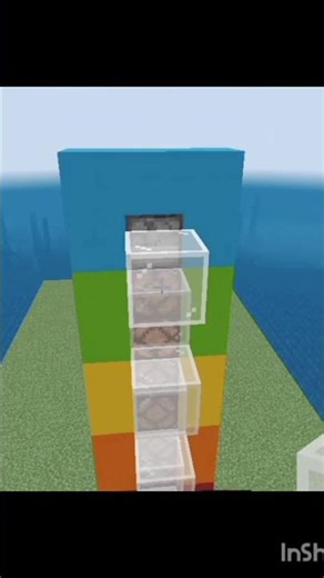 Minecraft target practice with redstone And target blocks🏹 #minecraft #shorts #machine