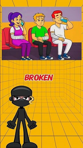 Who's pretending to be a broken arm #quizchallenge #quiz #triviatricks