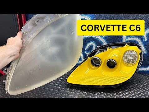 how to open C6 CORVETTE headlights