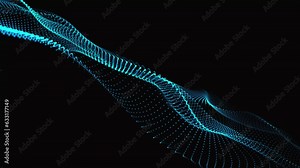 Innovative Trap code Form Animations background. technological abstraction wave. Using trap code form, create an animated background that loops.