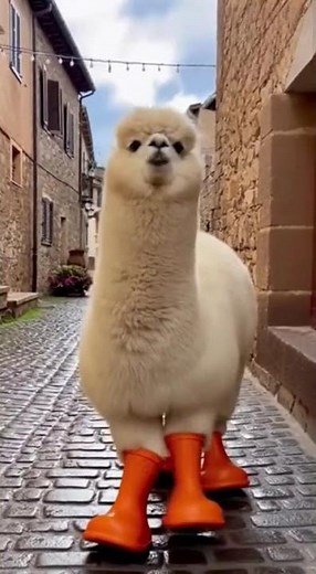 Fashion Fails This Alpaca Hates Its New Boots 🤣 (AI Slapstick)