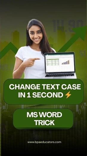 Change Text Case in MS Word Instantly | Shift + F3 Shortcut 🔥