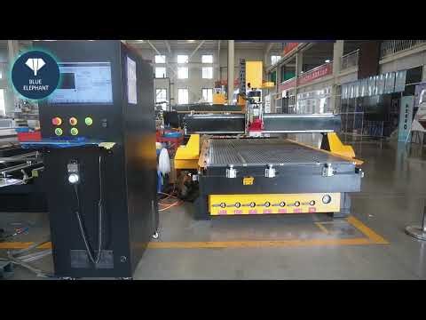 Blue Elephant 1530 ATC cnc router machine test video for Singapore customer