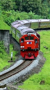 The Moment JAVA PRIORITY Train Weaves Around a Sharp Bend #reels #train #railway #railroad | Rendra Alvaren