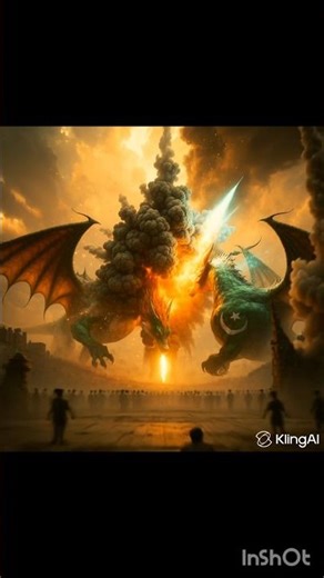 Indian Vd Pakistan Dragon 🐉 | simple animation #aivideo #animation #viral