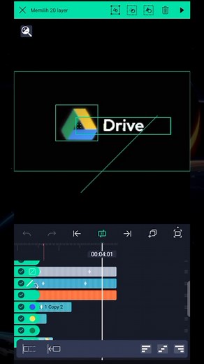 Animasi logo google drive #animasilogo #alightmotion #mographedit #motiongraphics #xmlpreset #logochallenge