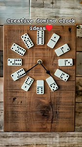 Creative domino clock ideas♥️ #fblifestyle #woodworking #crafts #usa #rurallife #homemade #homedecor | Diy Carpenter