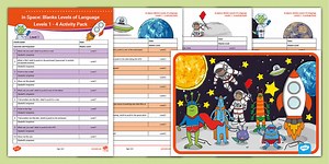 In Space: Blanks Levels of Language Levels 1 - 4 Activity Pack