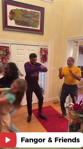 grandma joined the bird walk challenge #shorts #family #dance #fangorandfriends #viral