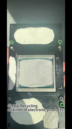 Recycling of old computers, dismantled parts, and obsolete IT equipment.