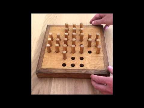 Solitär Brettspiel - Wie merke ich mir eine Lösung!! (Hilfe Deutsch/German) Peg Solitär Steckhalma