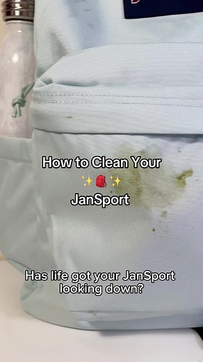 step away from the washing machine!! #HowTo #HowToCleanJanSport #JanSportBackpack #CleanTok #Cleaning #Clean #Washing #HowToCleanBackpack #HowToClean #StainRemover #StainRemoval #JanSport #Backpack #College #HighSchool #BackToSchool #Seniors2025 #Seniors #AlwaysWithYou